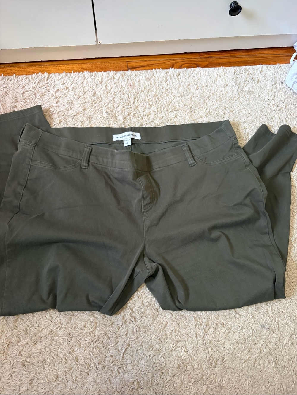 Amazon Essentials Olive Utility Stretch Pants